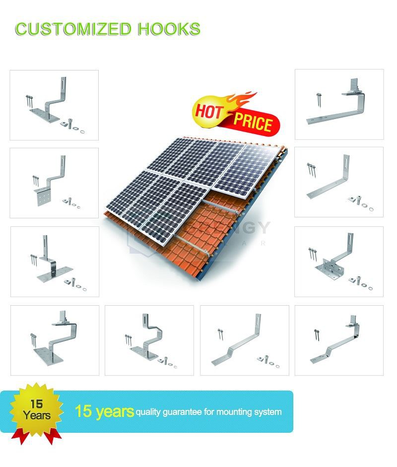 Grengy solar hooks