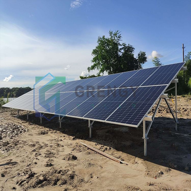 Ground mount solar panel racks aluminum