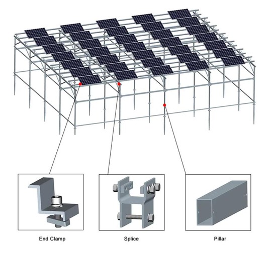 agriculture solar rack system agriculture solar rack system
