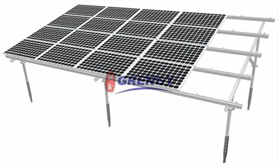 قفسه / ساختار پشتیبانی ماژول Pv پایه خورشیدی آلومینیومی