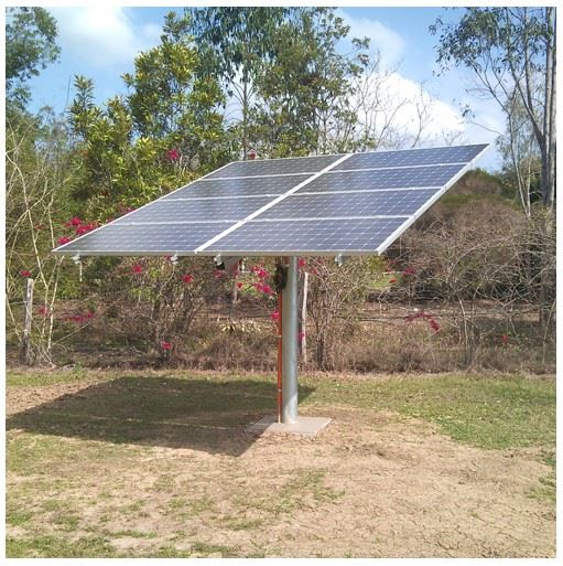 Single-pole Photovoltaic Bracket