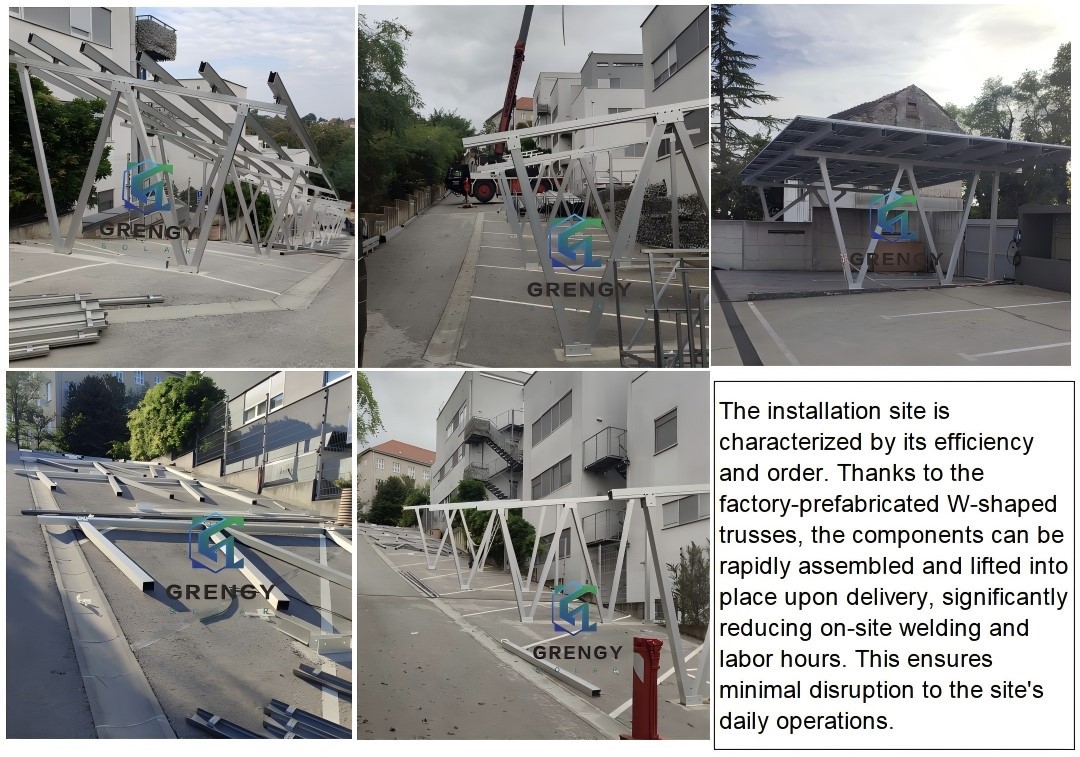 Solar Carport Systems for Commercial Properties Installation Solar Carport Systems for Commercial Properties Installation