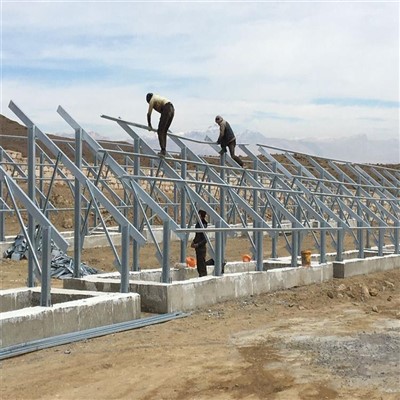 ساختار پانل خورشیدی فولادی گالوانیزه