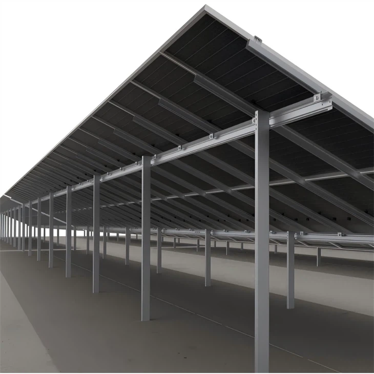 پایه زمینی قفسه خورشیدی فولادی با روکش ZAM